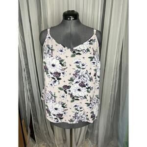 Torrid FLORAL TANK TOP purple